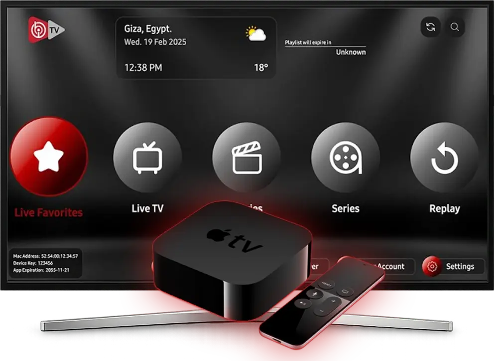 IPTV application download for Apple TV setup