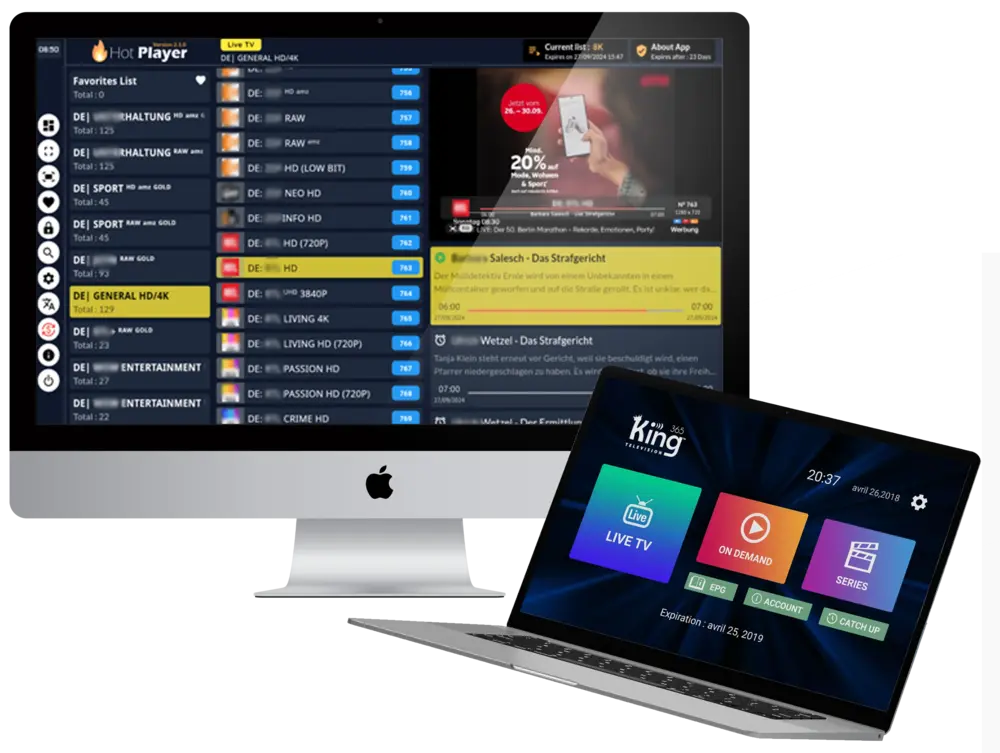 IPTV installation on PC and Mac with IPTV applications
