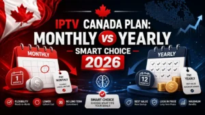 IPTV Canada Plan comparison between monthly and yearly options for making a smart choice in 2026
