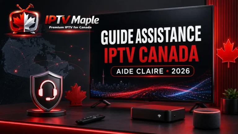 Guide assistance IPTV Canada avec aide claire en 2026